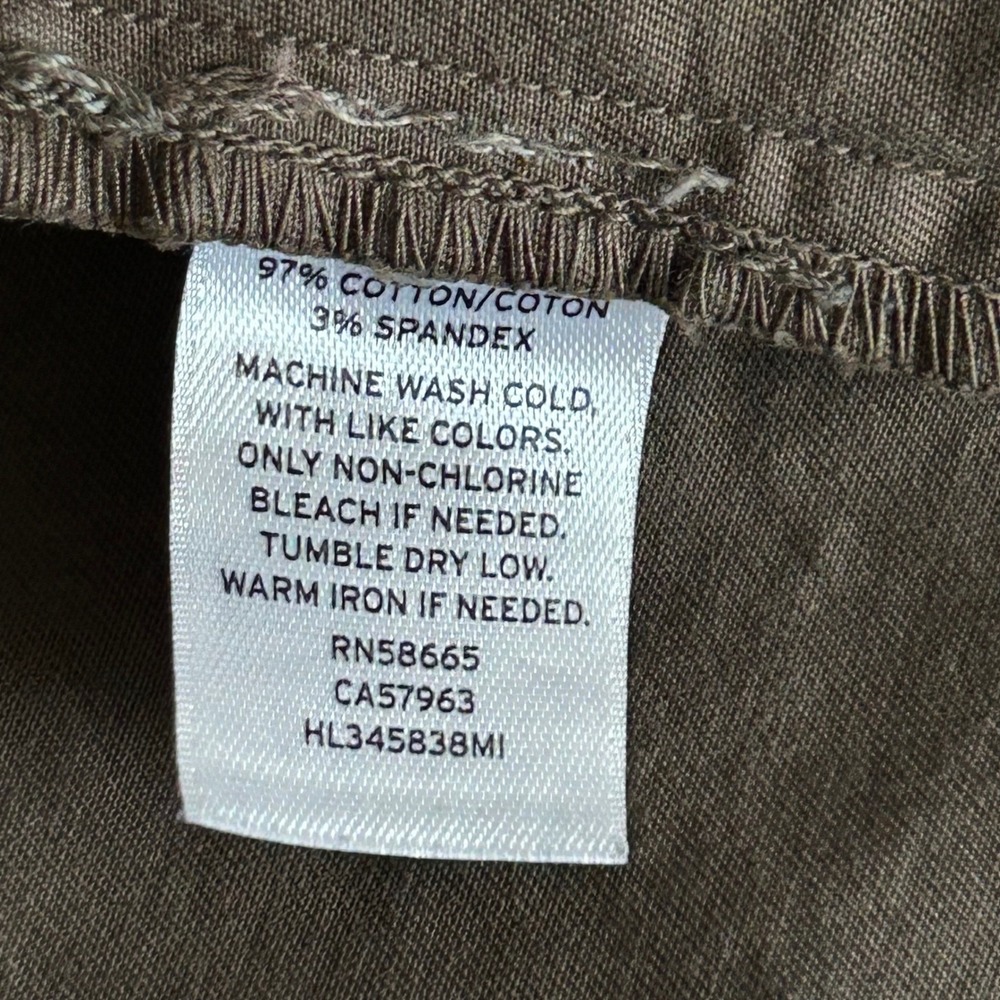 Hinge Utility Field Jacket Womens Medium Brown Cotton Twill Military Gorpcore - Picture 5 of 11